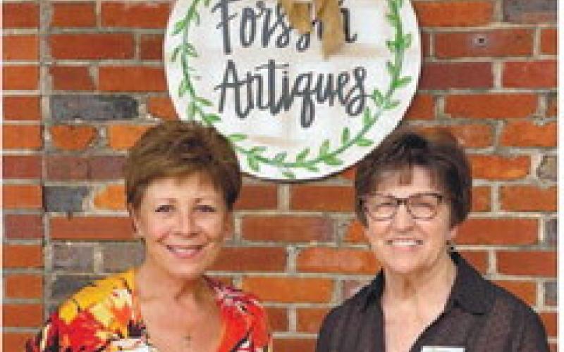 Dianne Hattaway (l-r) and Carol Robeson, the owners of Forsyth Antique and More, say the store is the largest antiques store in Middle Georgia. CONTRIBUTED