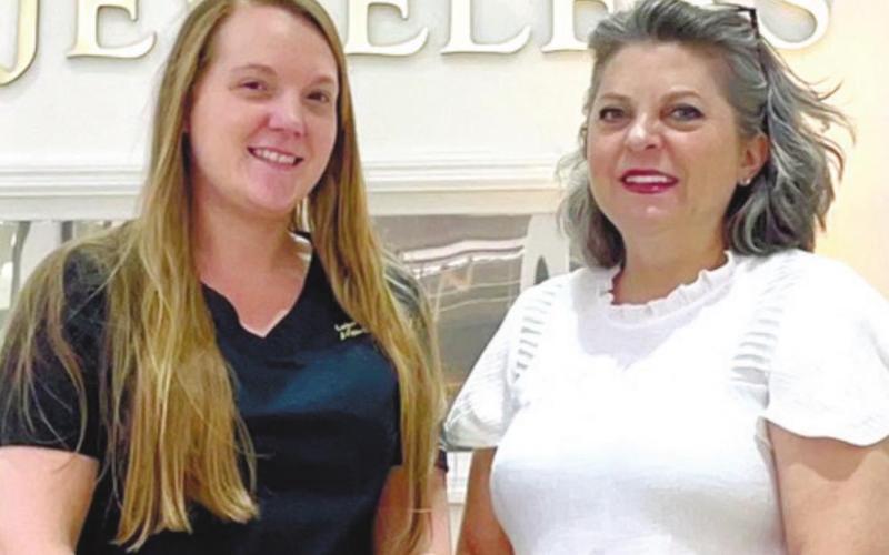 Brittany Wilkison celebrates five years at Lake Oconee Eye Care Vision Source. CONTRIBUTED