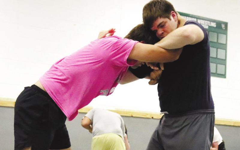 Junior Tristan Lower gets the upper hand. ARELLA CASH/Staff