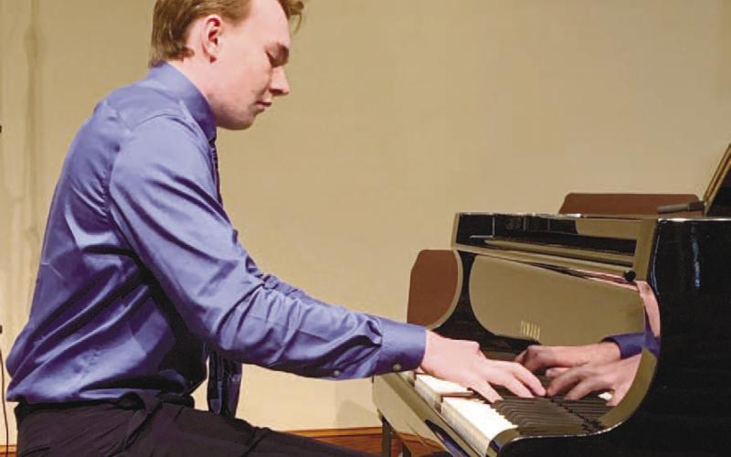 Carter Cadwallader, an aspiring concert pianis, will be performing at Festival hall on Nov. 30 for his graduation recital. CONTRIBUTED