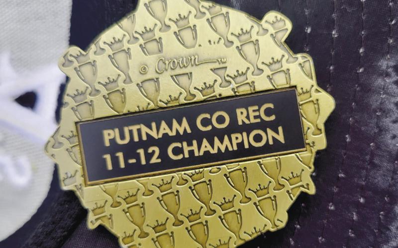The medal the A's received from the Putnam County Recreation Department. CONTRIBUTED