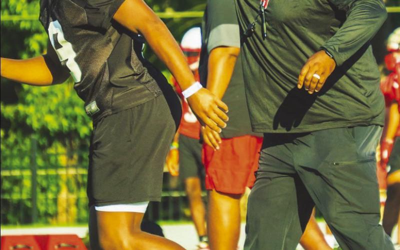 Beginning this season, former War Eagle Damoio’n Wright has taken his coaching talents to Gainesville High School. CONTRIBUTED
