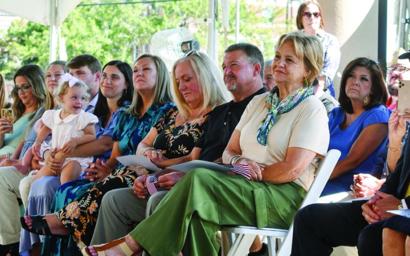 Former GDVS Director of Health and Memorials Ernie Simons’ wife, Carol, sat with her family in the audience in honor of her husband’s dream. BAILEY BALLARD/Staff