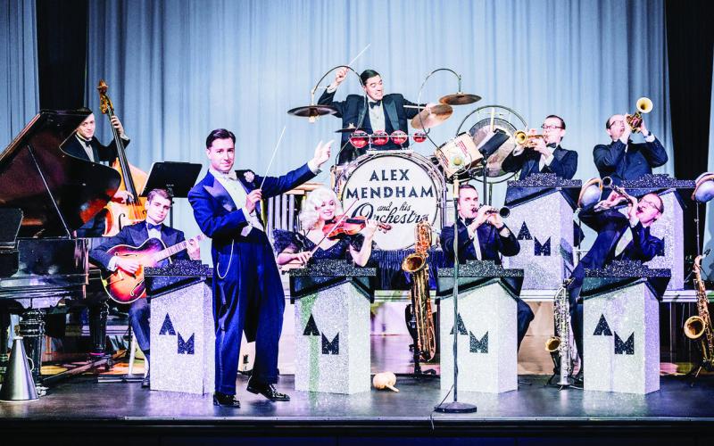 Alex Mendham and his ensemble played a dynamic program inspired by the jazz age. CONTRIBUTED