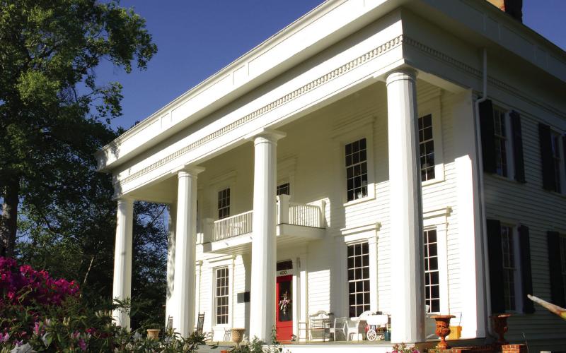 Panola Hall is an 1854 Greek Revival-style home that is supposedly haunted by Eatonton’s local ghost Sylvia. The owners of the home own Sylvia’s Coffee. IAN TOCHER/Staff