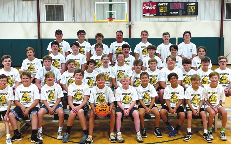A total of 31 campers visited Gatewood for its basketball camp. CONTRIBUTED
