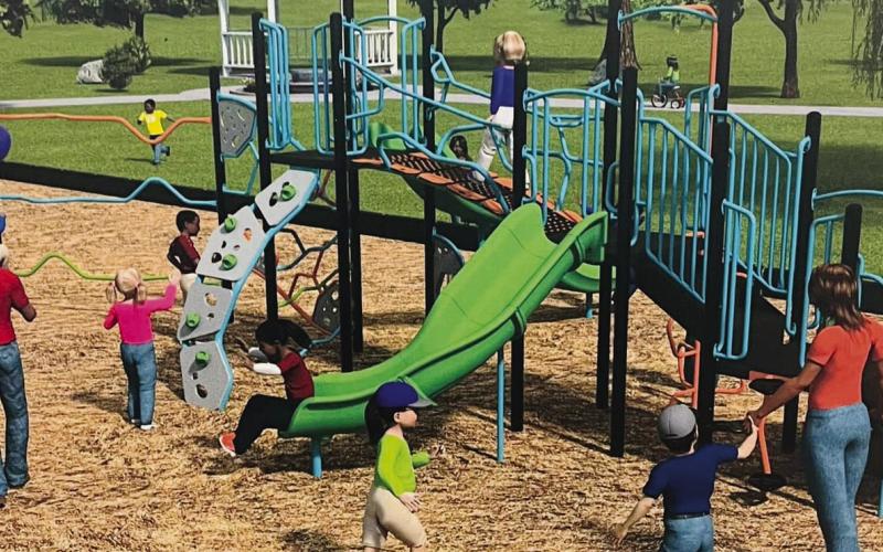 On Monday, Feb. 12, playset option one was revealed via Putnam County’s Facebook page as the top vote-getter at the meeting. Installation at Jimmy Davis Park is expected to begin within weeks. CONTRIBUTED