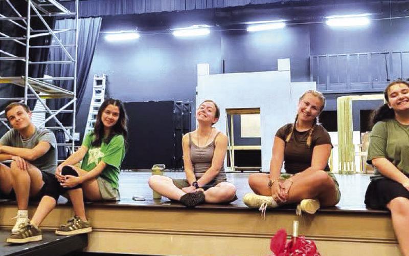 The young cast of “Shrek The Musical” is looking forward to performing over a two-weekend run at The Plaza Arts Center in downtown Eatonton. CONTRIBUTED