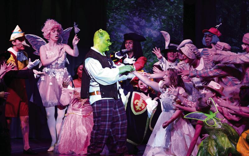 Shrek the Musical remains at The Plaza through this coming weekend with evening shows July 16-18, plus matinee performances July 17 and 19. Visit plazacenter.org for tickets and times. SEE STORY AND MORE PHOTOS &amp;gt;&amp;gt; PAGE C1 IAN TOCHER/Staff