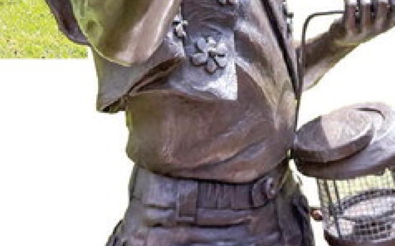 Butterflies and supporters attend statue reveal