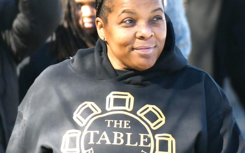 Kilee Reid, tasked with increasing membership for NAACP Chapter 5229, was encouraged by the turnout for Eatonton’s biggest MLK Jr. Day event. IAN TOCHER/Staff