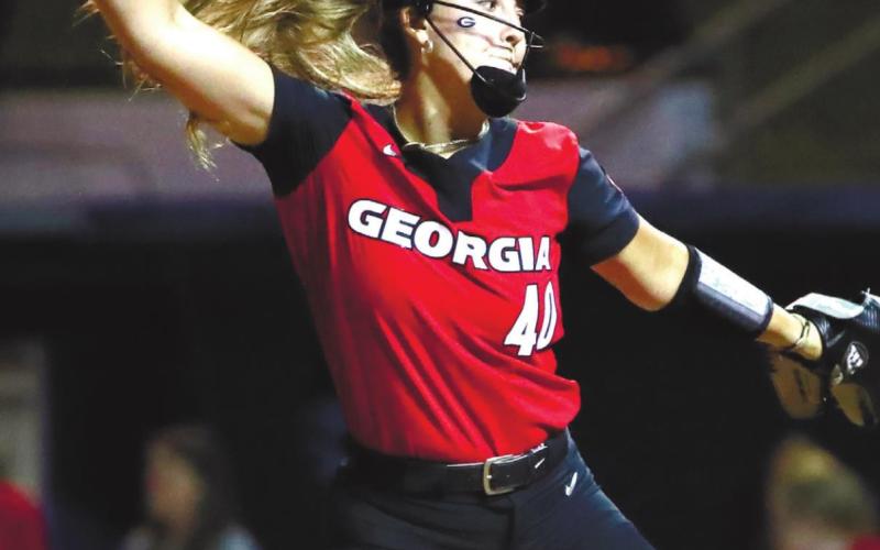 Right-hander Madison Kerpics goes 400-plus pitches. ASHLEY RAY/UGA Athletics