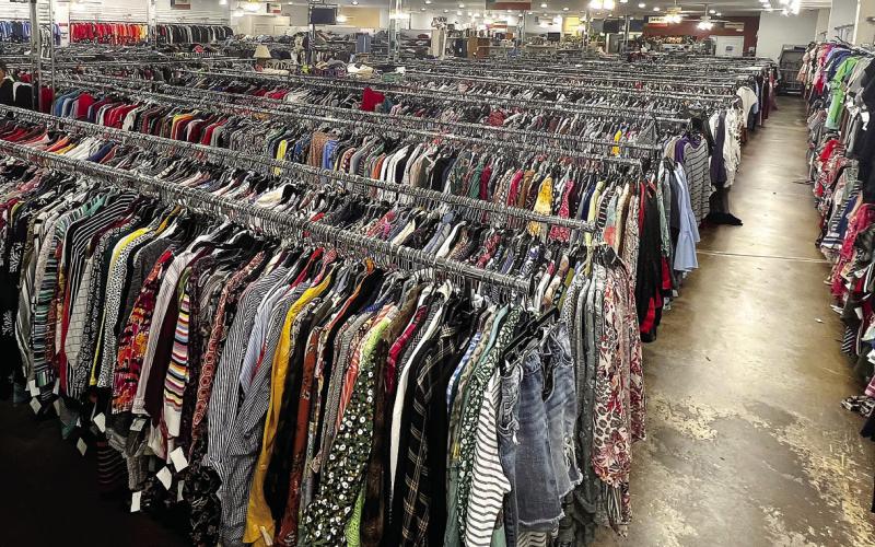 The sprawling showroom at Goodwill in Putnam County’s east end features an extensive selection of cleaned and sorted clothing of all types, sizes and styles.