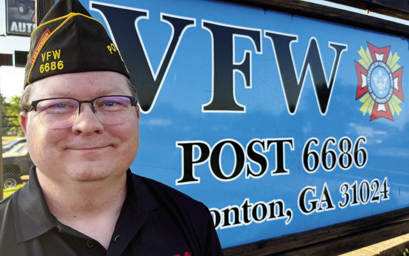 Post 6686 Commander Brian Alliston is bringing new ideas and plans to the Eatonton veterans’ institution, including a planned move from its current location, potentially to southern Putnam County. IAN TOCHER/Staff