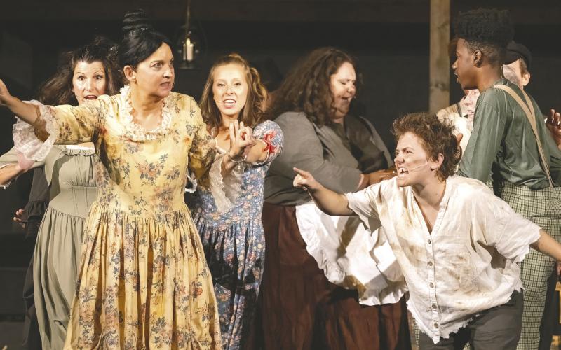 Salome (Jackie Hill) and Goat (Anenaca Simpson) get in tune for a deal to follow and murder Salome’s step-daughter.