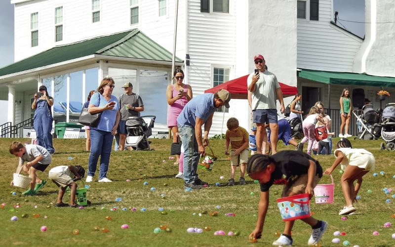 The Easter egg hunt was in full swing. IAN TOCHER/Staff