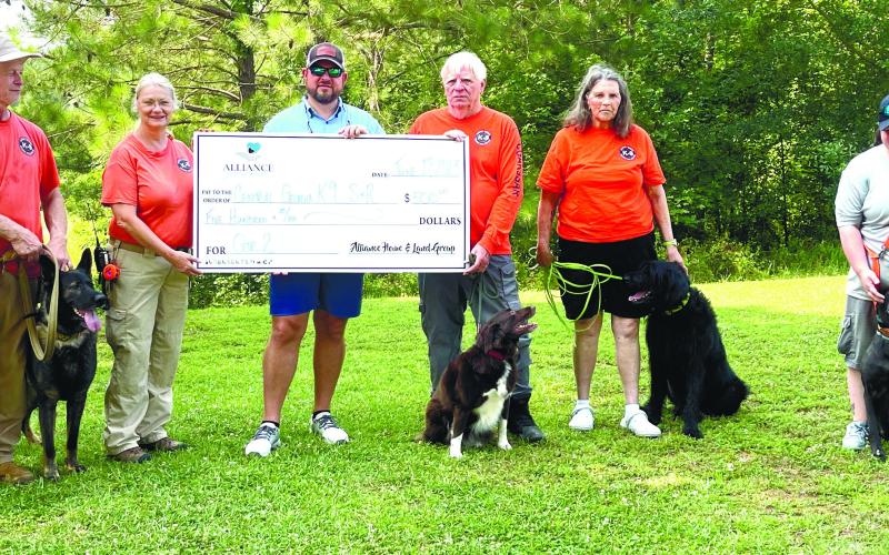 Central Georgia K-9 Search and Rescue was the recipient of this year’s Alliance Gives Back charity program. CONTRIBUTED