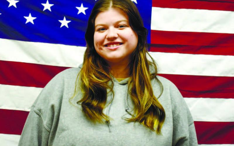 Eatonton Police Dispatcher Emily Frazier passed her 40-hour class at GPSTC to become a communication specialist. She thanks Miss Thomas and Mrs. Tammi for working by her side. “I am very proud of her accomplishment,” said Police Chief Howell Cardwell. BAILEY BALLARD/Staff