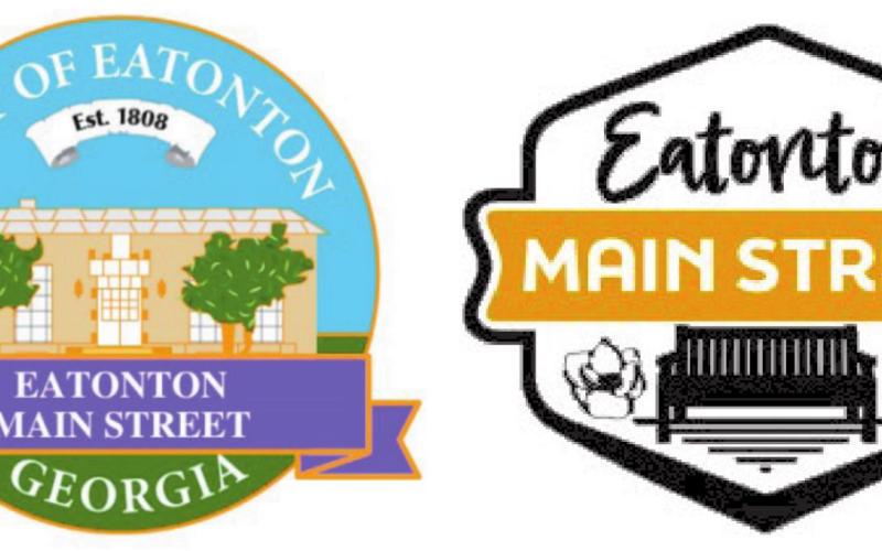 City council selected a new Mainstreet logo, left, that is a slight variation from the current city logo featuring city hall. A more modern logo including a city bench, designed by local resident Melanie Schneider, was not selected.