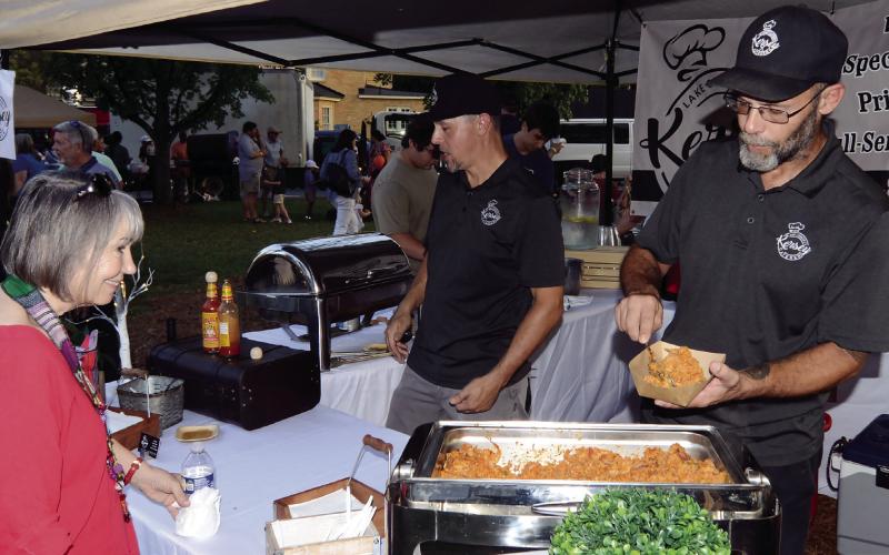 The annual Taste of Eatonton event on The Plaza lawn serves up a wide variety of tasty dishes at an affordable price from several local eateries. IAN TOCHER/Staff