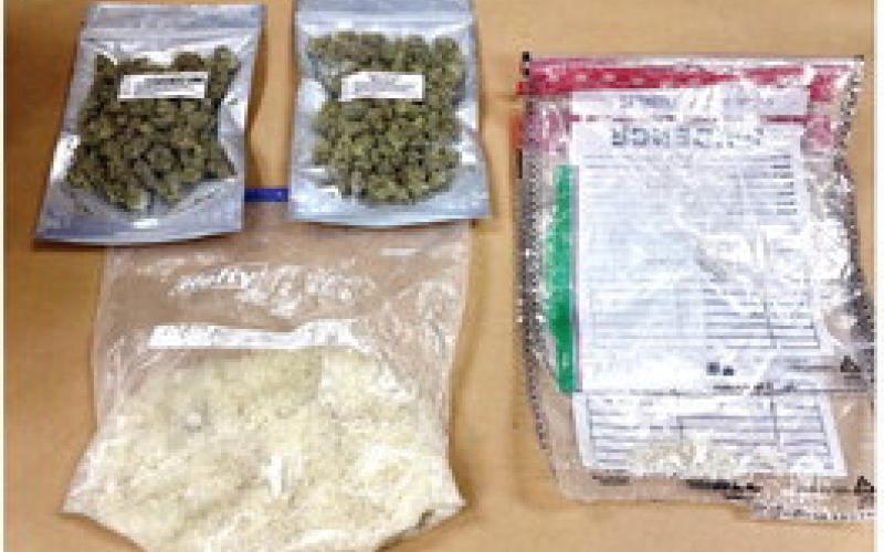 Medical grade marijuana and a partially-filled bag of crystalized methamphetamine were recovered after a Putnam County investigation and high-speed car chase in Madison. CONTRIBUTED