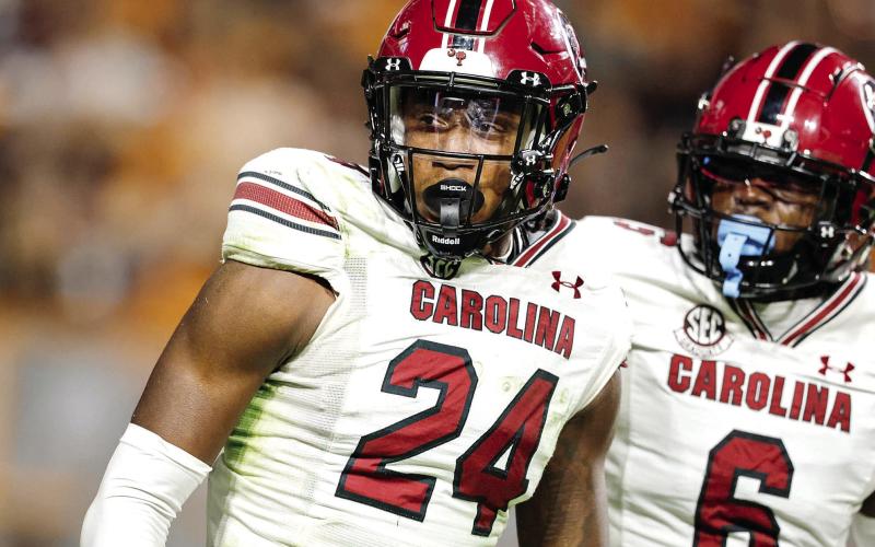 Former Putnam County football star and current University of South Carolina safety Jalon Kilgore has recently received a high NFL Draft grade from ESPN’s Jordan Reid. COURTESY OF USC ATHLETICS