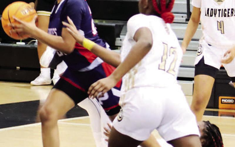 Putnam High freshman Zy Williams (23) had a strong game against Greene County on both ends of the court.