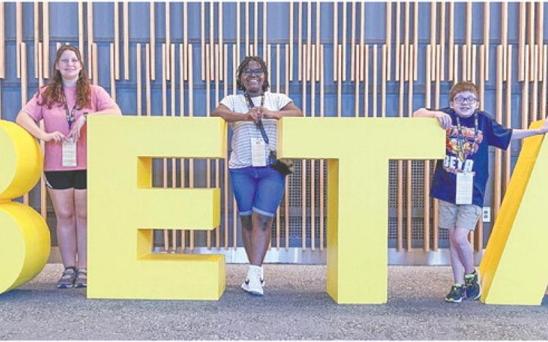 L-R: Maura Carmichael, Kannericka Nelson and James Bollen attended the National Beta Convention in Louisville, Ky. CONTRIBUTED