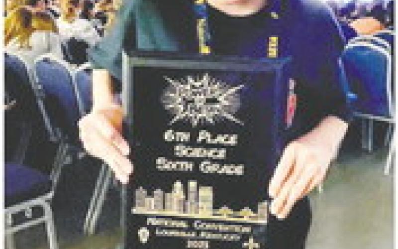 James Bollen scored sixth-place in sixth-grade science. CONTRIBUTED