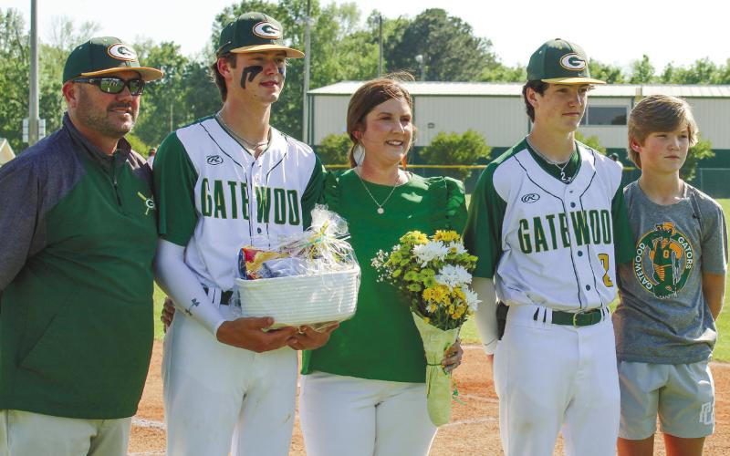 Gatewood honored its seniors last week before its game against Pinewood Christian. TREY NORRIS/Staff
