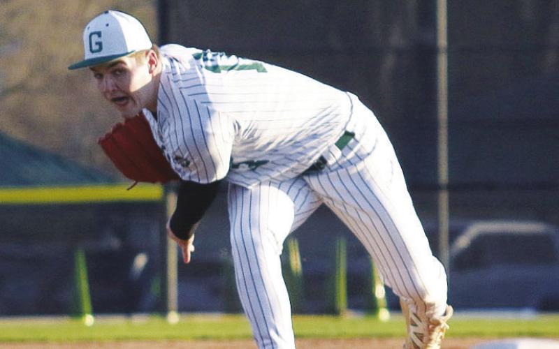 Sophomore Lawson Moore set a single-game school record with 17 strikeouts in a dominant performance against rival Piedmont on March 3. TREY NORRIS/Staff