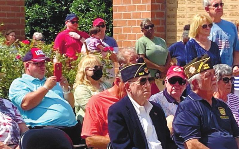 A large crowd gathered to pay respect to men and woman who gave the ultimate sacrifice for The United States. LYNN HOBBS/ S t a ff