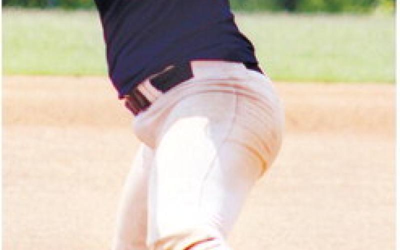 Lady War Eagles' pitcher Bristol Harris in the circle.