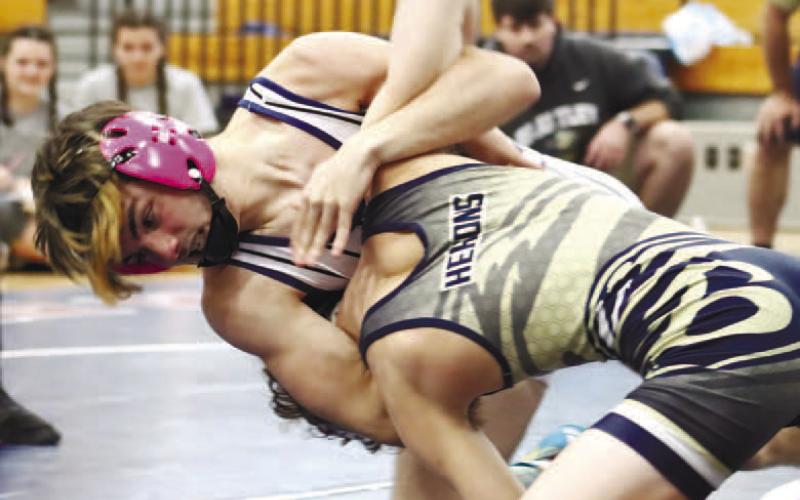Wyatt Stanley shows strength and discipline in the state match.