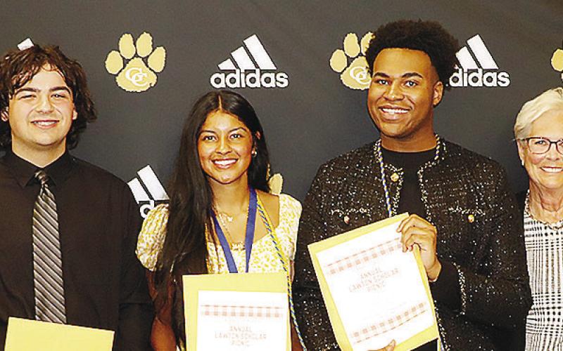 Pictured are, from left, Greg Lawton, Ryan Evans, Sherlyn Camacho-Bustamante, Jai’lyn Armour, Anna Lawton and Dr. Susan Young. CONTRIBUTED