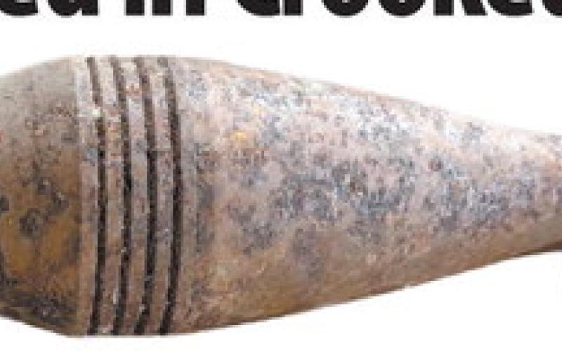 One of two mortar rounds that were discovered on hoarder property on Clubhouse Road. CONTRIBUTED/ Sheriff Sills
