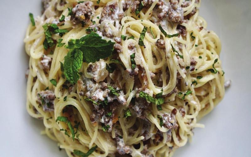Pasta with Yogurt Sauce Photo courtesy of Jenny Struik of “Jenny with the Good Eats”