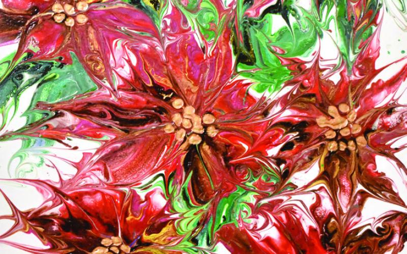 “Glass Poinsettias” by Dustin Rogers. BAILEY BALLARD/Staff