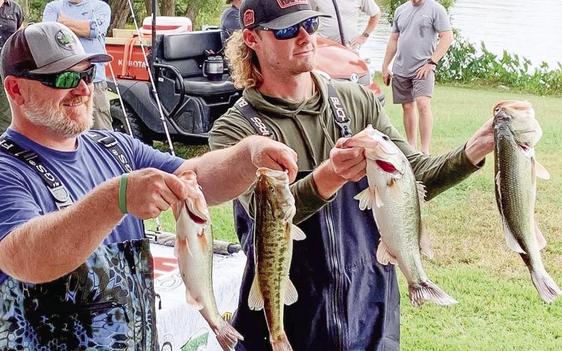 Daniel Jenkins and Dustin Williamson took home first place in the WJVA tournament with 13.71 pounds of fish. CONTRIBUTED