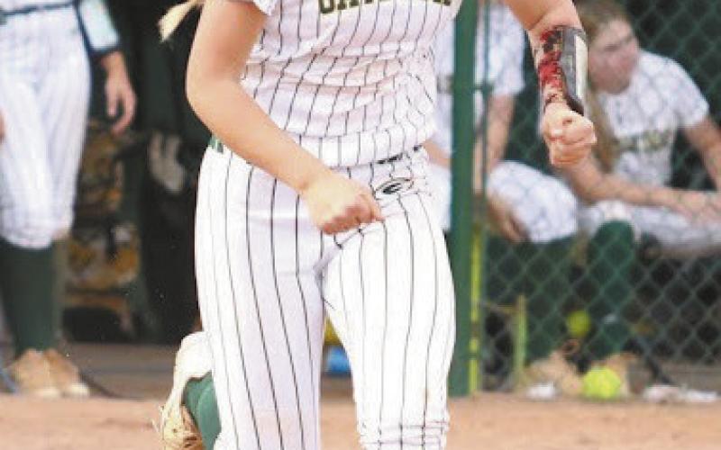 Gatewood senior Ellie McMillian has had no problems getting on base through four games this season. TREY NORRIS/Staff