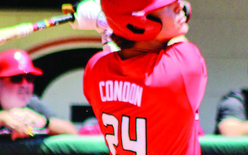 Georgia baseball player Charlie Condon broke the alltime program home run record earlier this season. SKYLA MORRIS/Staff