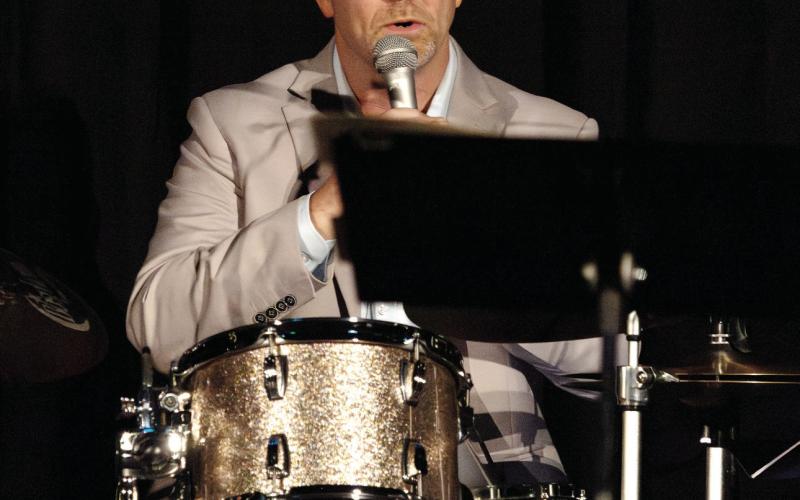 Narrator and drummer Justin Varnes.