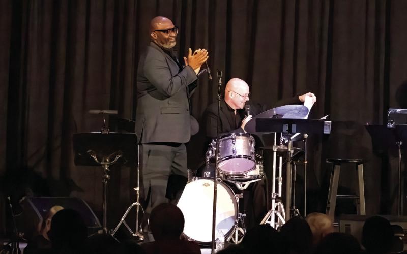 Fun times with the great musicians and vocalist of the Jazz Legacy Project. LEIGH LOFGREN/Staff