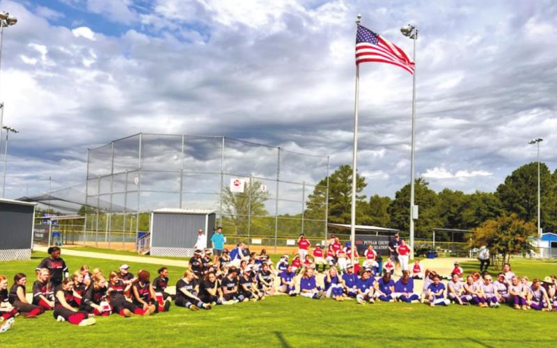 Teams gather for group photo at Putnam County Recreation Department. CONTRIBUTED BY CAROL ANN GUTHERIE