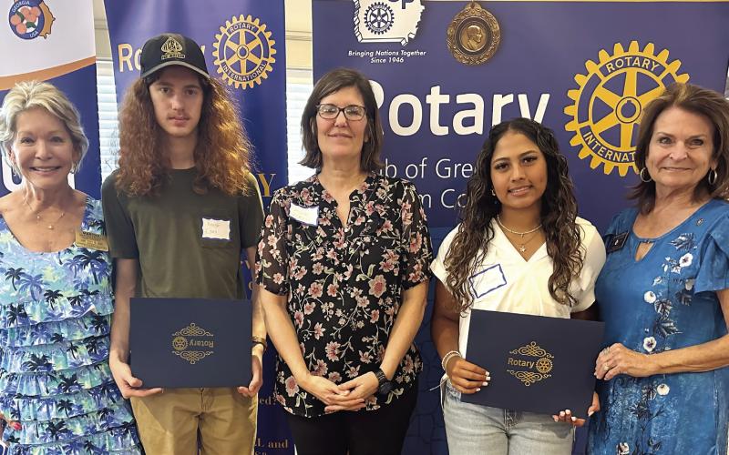 Club President Martha Franks, Henry Esau, Kara El-Kadi, Michelle Hernandez Araugo, and Donna O’Neal. CONTRIBUTED