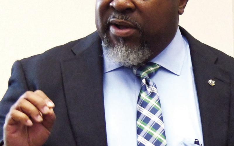 Putnam County Charter School System Superintendent Derick Austin gave a detailed accounting of the organization’s latest budget on Monday, with another similar meeting to come at 5 p.m., Aug. 18, at the Board of Ed building in Eatonton. IAN TOCHER/Staff