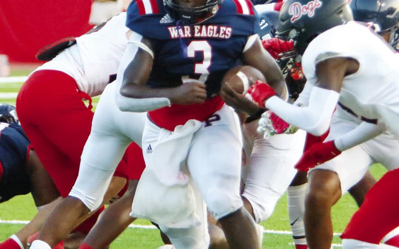 Putnam County senior running back Rashod Daniel (3) is expected to return to play against McNair Friday night after missing a few weeks due to an injury. FILE PHOTO