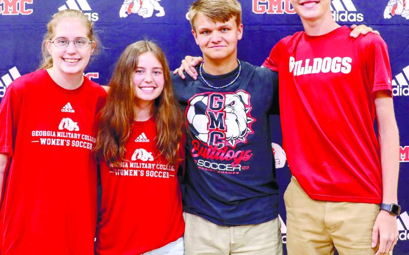 Pictured left to right: Ryley Taylor, Emma Evans, Levi Ward and Colby Avery. CONTRIBUTED