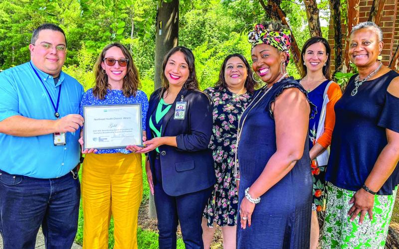 The USDA honored the Northeast Health District with its Gold Level Breastfeeding Award of Excellence for its breastfeeding promotion and support in the Women, Infants, and Children program. (CONTRIBUTED)