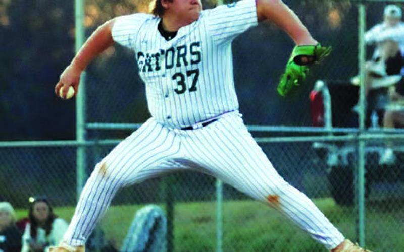 Freshman pitcher Jayden Moss threw two innings against Westfield, giving up one hit and one run, but striking out four batters. TREY NORRIS/Contributed